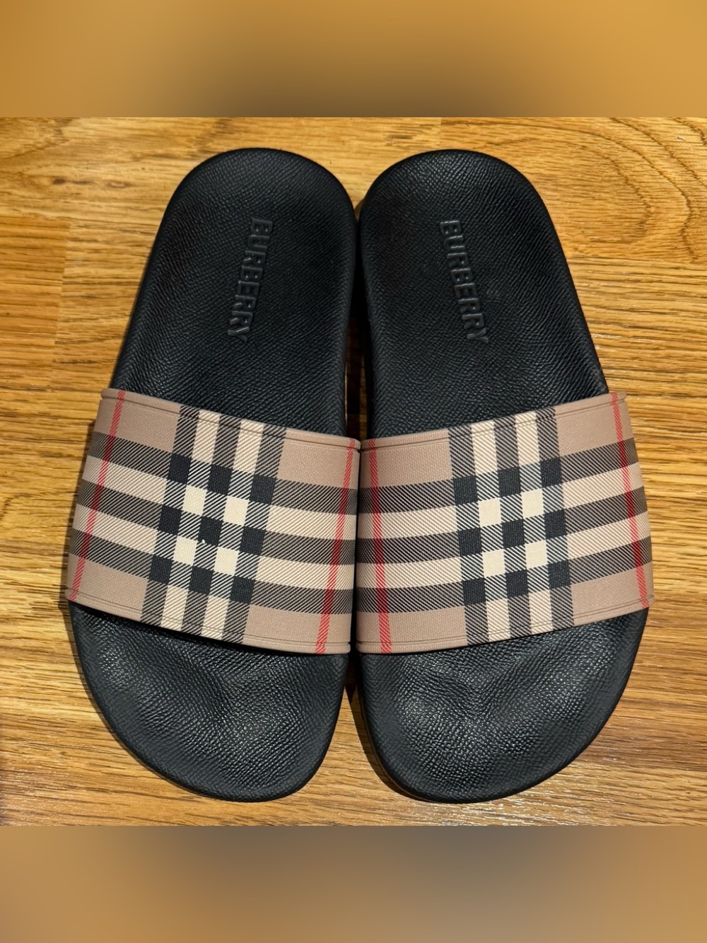 Burberry Furley Nova Check Slides  Sandals Women’s Size Eur 37/US 7 - Picture 4 of 10